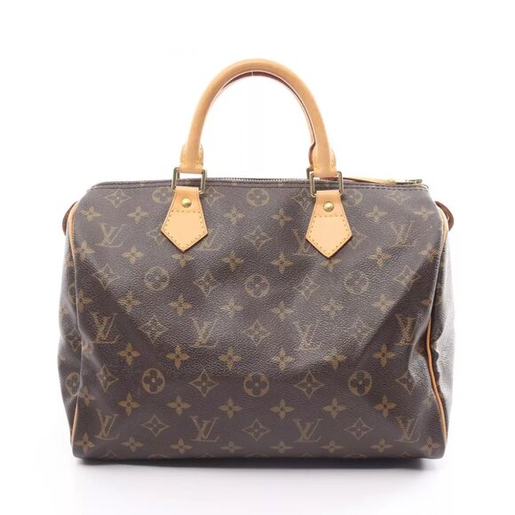LOUIS VUITTON Speedy 30 Boston Hand Bag M41526 Monogram Canvas Used LV Women - Picture 1 of 9